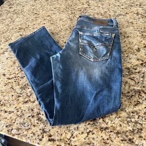 BKE Men's Straight Blue Jeans